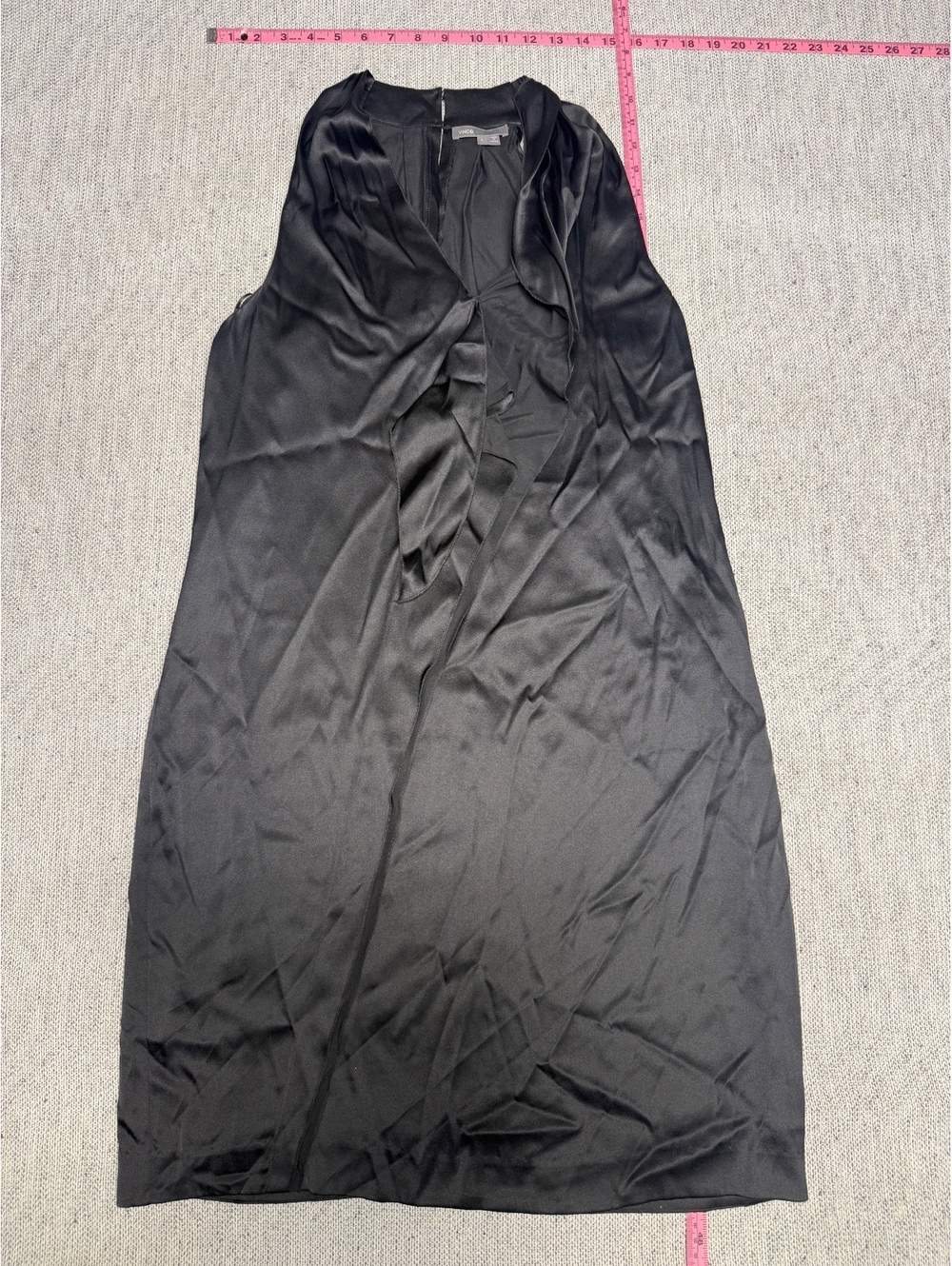 Vince Black Silk Blend Sleeveless Dress Womens L